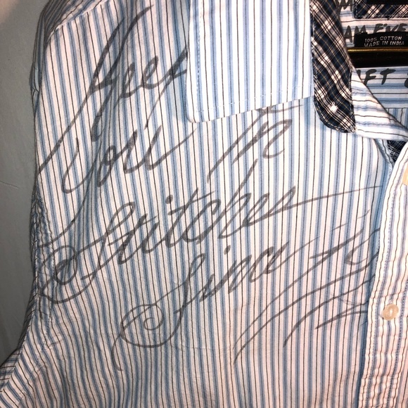 Marc Ecko Hilfiger Button Down Dress Shirt Vintage - Picture 4 of 6